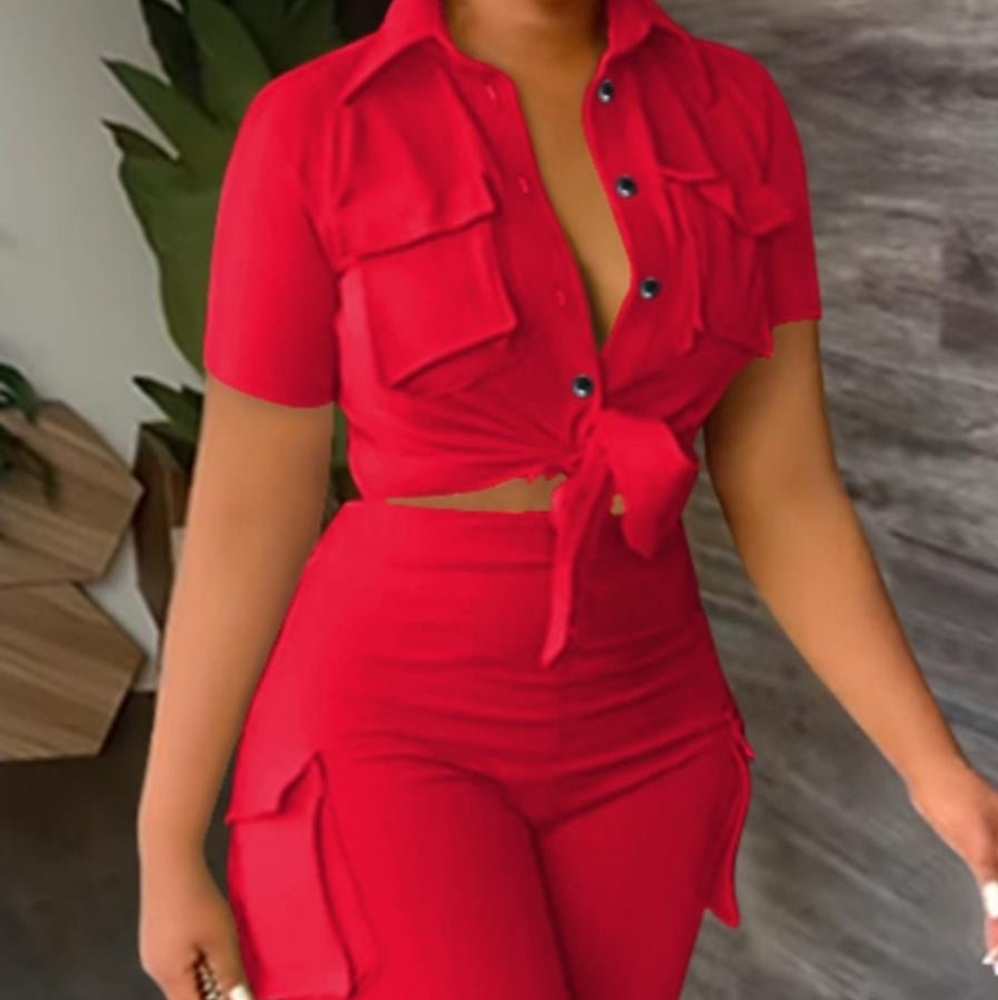 Red Short Set - Picture 2 of 2